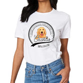T-shirt unisexe personnalisé personnalisé - L'humain appartient au chien